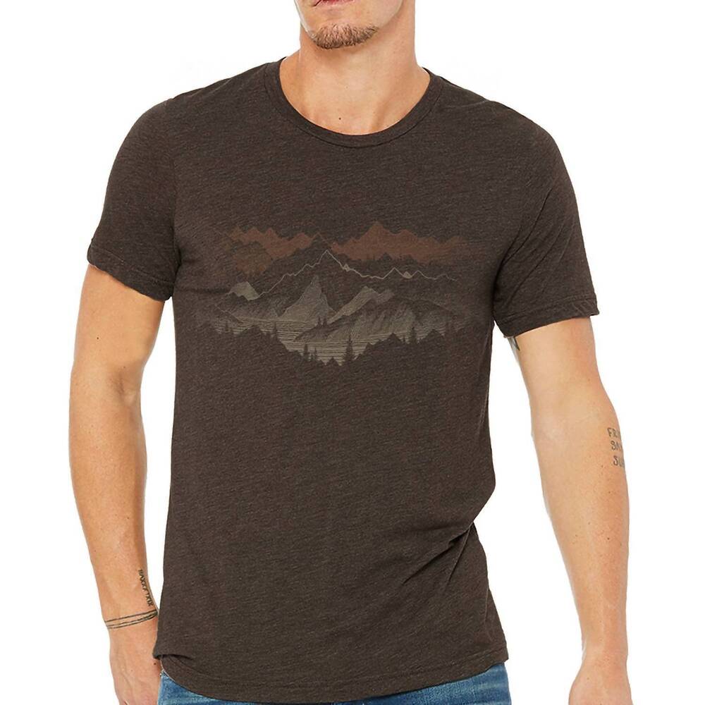 NEW BLACK LANTERN mountain standard t-shirt in brown